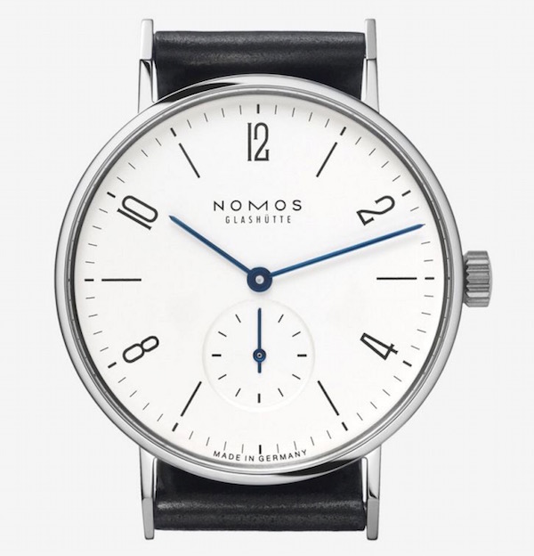 Orologio Nomos nel design bauhaus